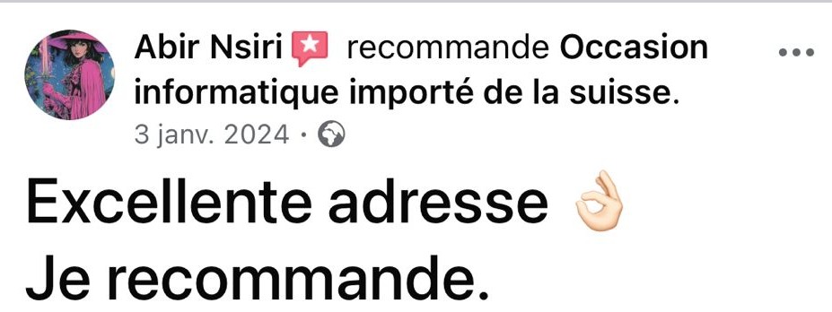 Capture d'écran - Client satisfait 1