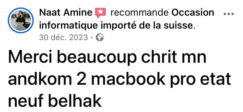 Capture d'écran - Client satisfait 3